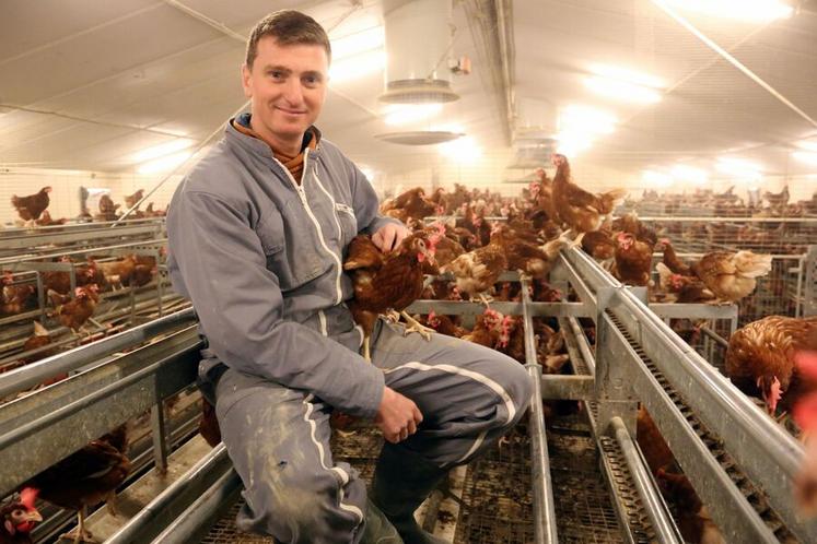 « Le bâtiment est conçu pour les poules. Si elles se sentent bien, elles pondent », explique Nicolas Kunysz.