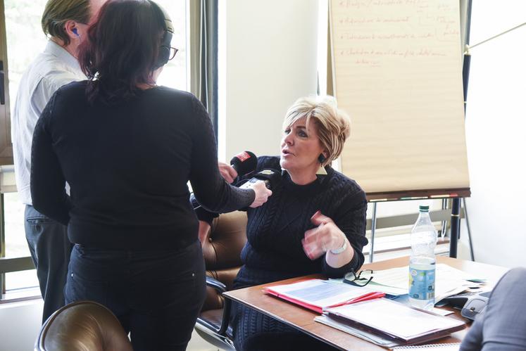 Lundi 27 mars, à Chartres. Françoise Souliman, préfet d'Eure-et-Loir, a restitué pour la presse les conclusions de ses États généraux de l'eau.