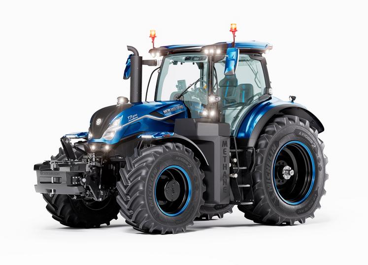 Avec 270 ch, le T7 Methane Power GNL délivre la même puissance et le même couple que le tracteur diesel équivalent.