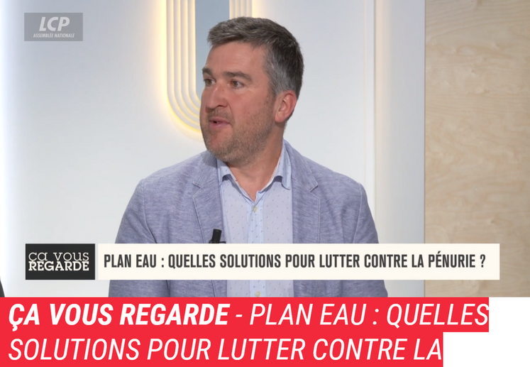 Le président de la FNSEA 45, Sébastien Méry, était l'invité de LCP pour parler du Plan eau.