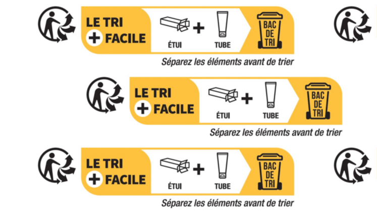 La signalétique Info-tri est obligatoire depuis 2022.