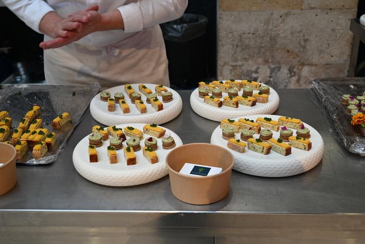 Samedi 20 mai, pour l'inauguration, le chef Stéphane Bureau avait préparé des amuse-bouches.