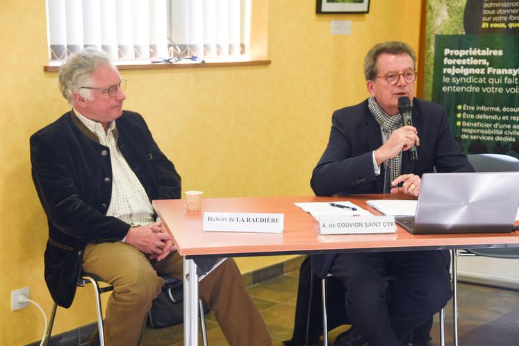Le 13 mai, à Senonches. Audoin de Gouvion Saint-Cyr préside le syndicat des forestiers Fransylva.