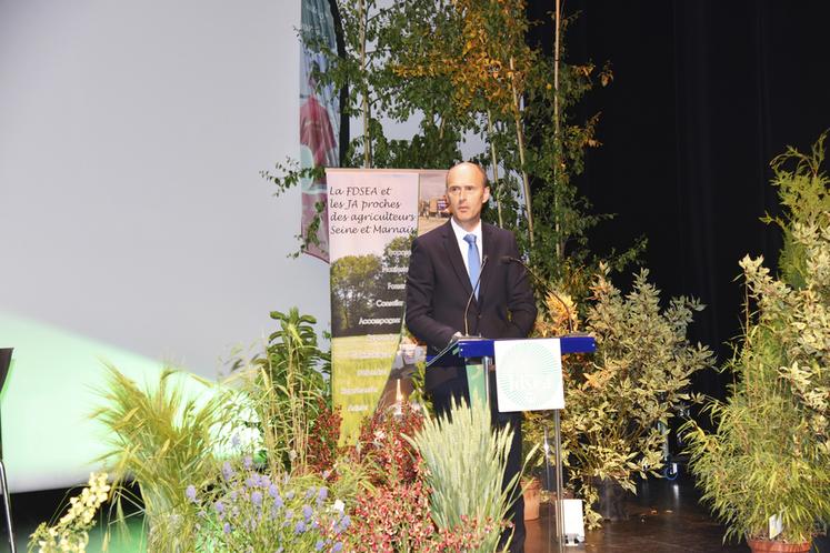 Olivier Lavenka, maire de Provins et premier vice-président du Département en charge de l'agriculture.