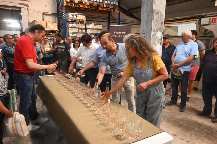 Lundi 5 juin, lors de la visite pré-comice, la Cave coopérative des coteaux du Vendômois a présenté son histoire, ses vins et a proposé des dégustations. 