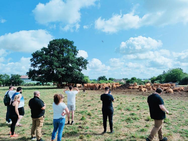 La classe de bouchers du CFA Interpro au Favril le 21 juin.