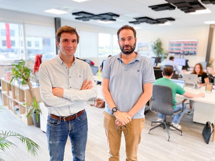 Lundi 3 juillet, à Chartres. Les dirigeants de Cereapro.com, Pierre-Antoine Foreau et Vincent Guilhem, font le point sur leur campagne 2022-2023.