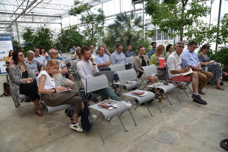 Le 13 juin à Saint-Nom-la-Bretèche (Yvelines) lors du comité de filière sorti-pépi Île-de-France. 
