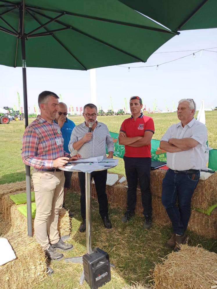 Mercredi 6 septembre, à Outarville. Le Guichet unique de l’emploi agricole a officiellement été lancé lors d'Innov-agri.