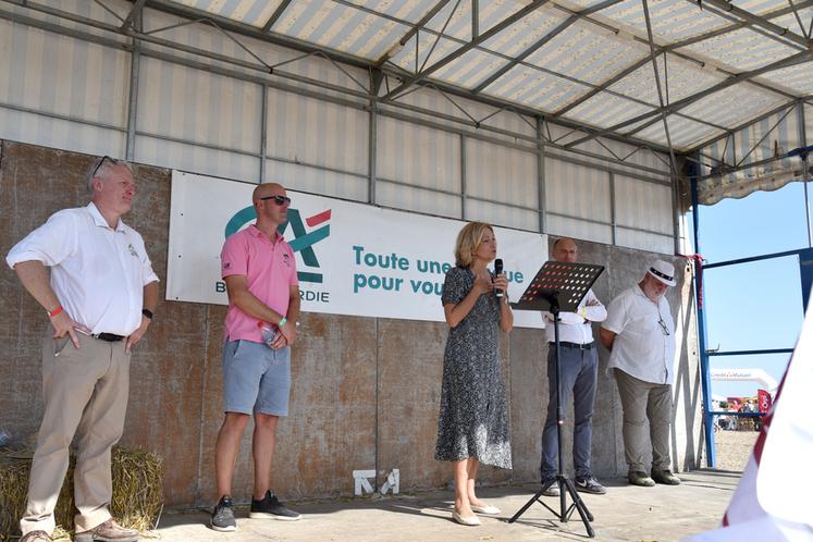 Dimanche 10 septembre à Augers-en-Brie, lors de l'allocution officielle de Valérie Pécresse.