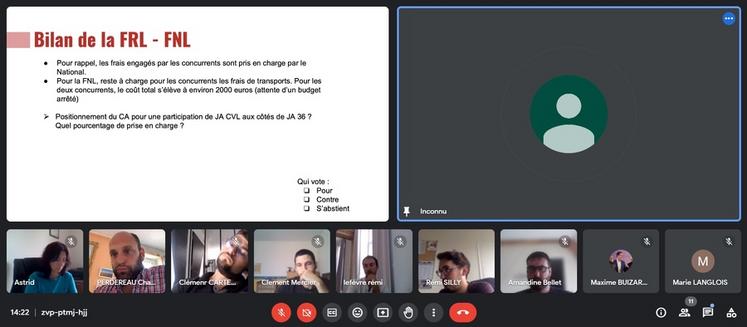 Mardi 12 septembre, une quinzaine de points étaient à l'ordre du jour de la visioconférence pour cette reprise syndicale en région.