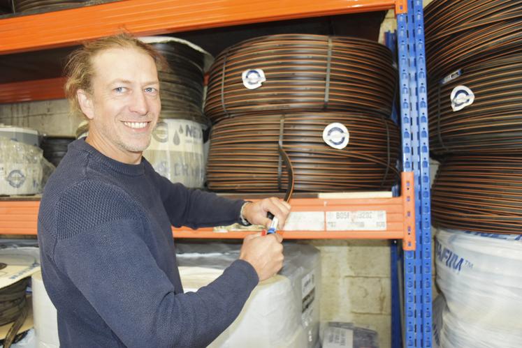 Michaël Lesage a créé ML Irrigation, dans l'Aisne, en 2020. 