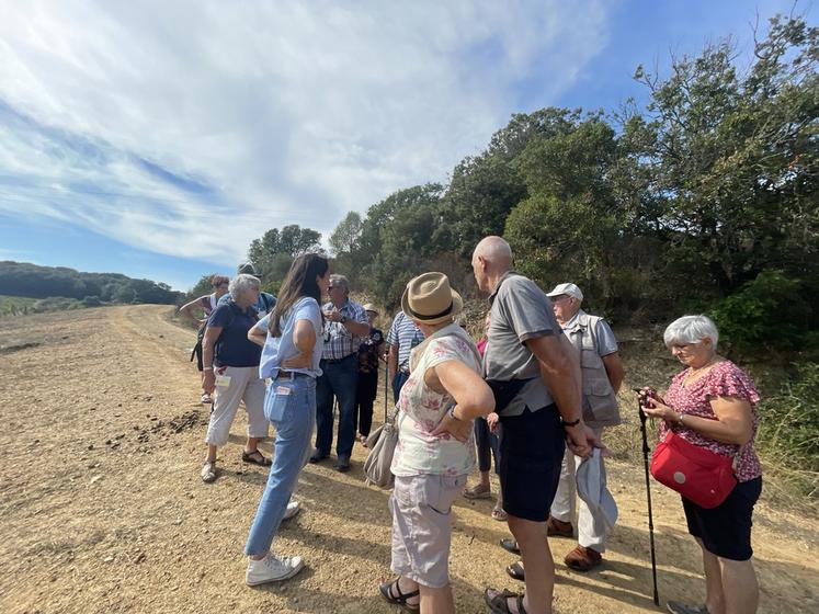 À Porticcio, la propriétaire du domaine viticole explique ses méthodes de production. Avec sa sœur, elles pratiquent la culture traditionnelle, labour, déchaussage, piochage à main, ainsi qu'une vendange manuelle.