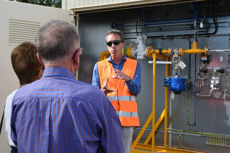 Mardi 26 septembre, à Marigny-les-Usages. En amont de l'inauguration de la centrale biogaz de Lugère, des visites de celle-ci étaient organisées.