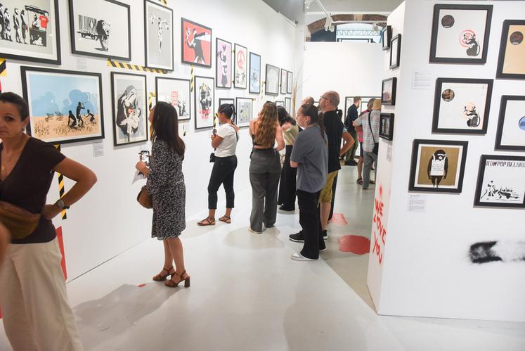 Le 17 septembre, à Chartres. Plus de 13 000 visiteurs ont pu admirer le travail du street-artiste Banksy, exposé au Compa.