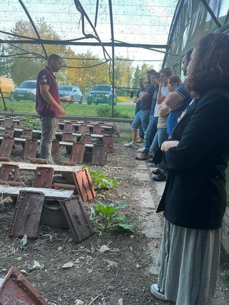 À Oinville-sur-Montcient (Yvelines) lundi 2 octobre, lors du CA décentralisé à la Ferme du Colimaçon.