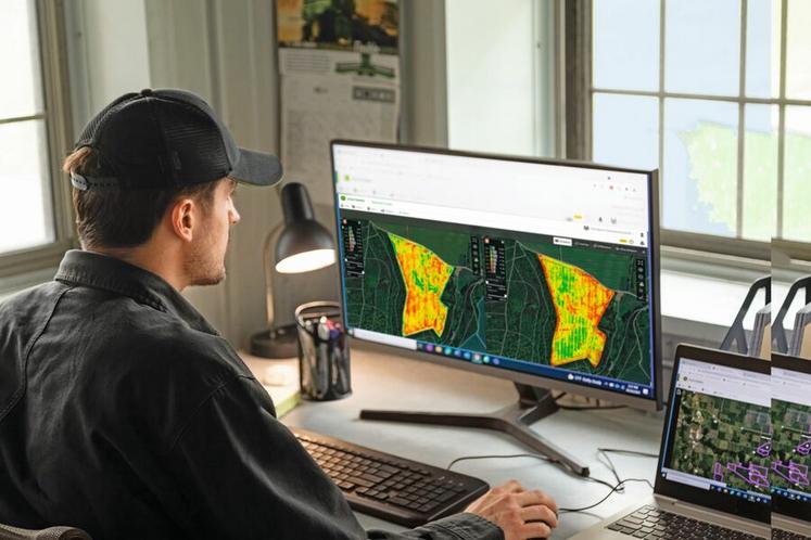 Le capteur NIR permet d’établir une cartographie de la qualité de récolte et de l’utiliser, par exemple, pour piloter la fertilisation.