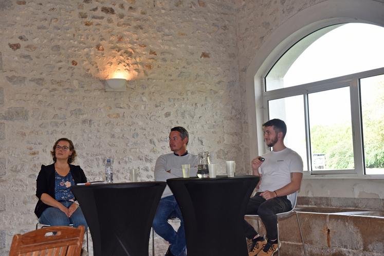 La table ronde a réuni (de g. à d.) Justine Lamerre, Anthony Frison et Lucas Didier.