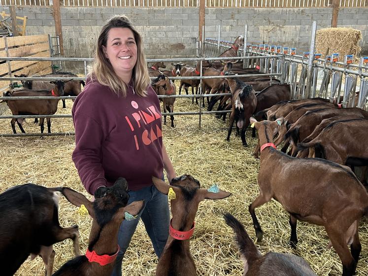 Justine Champion s’est installée sur 19 hectares et a pour projet de mettre en place des clôtures pour faire pâturer ses chèvres l’année prochaine.