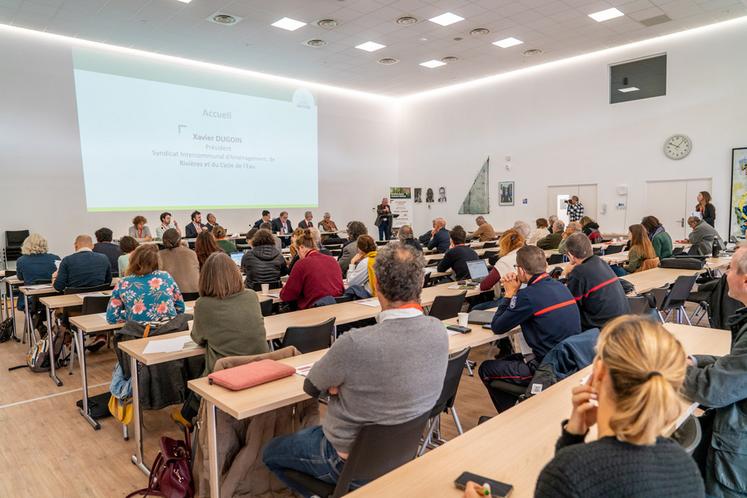 À Corbeil-Essonnes le 10 janvier, lors du congrès de l'Union régionale des collectivités forestières.