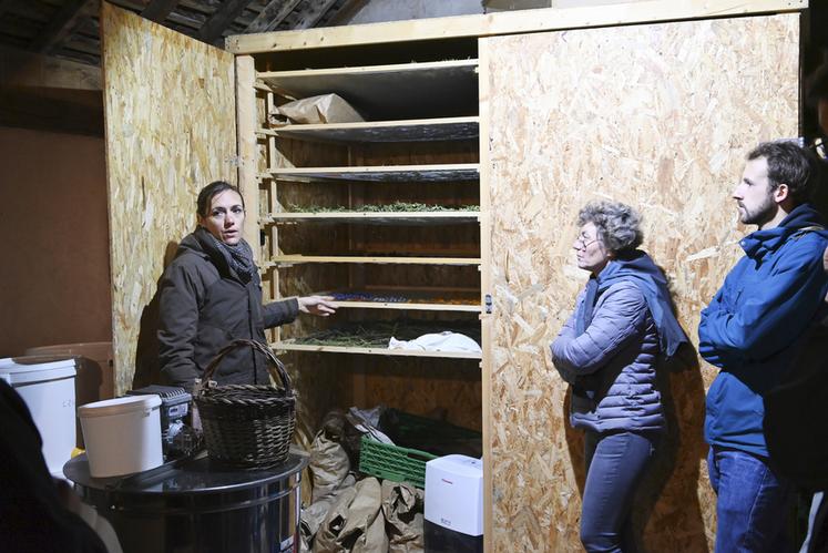 Mardi 14 novembre, à Neung-sur-Beuvron. Une visite guidée a eu lieu sur l'exploitation de Jeanne Hermant à l'occasion de la journée découverte sur la filière plantes aromatiques organisée par la chambre d'Agriculture.