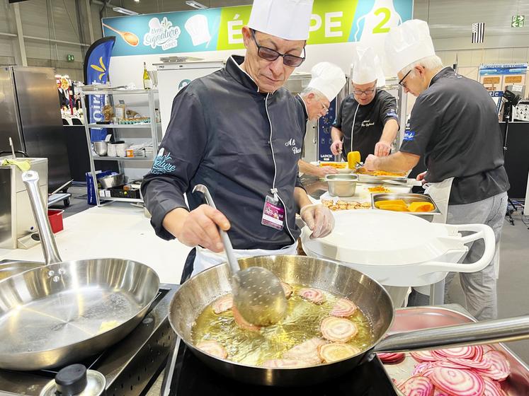 L'entrée gagnante a mis en avant deux ingrédients du terroir loirétain : la betterave et le fromage de chèvre.