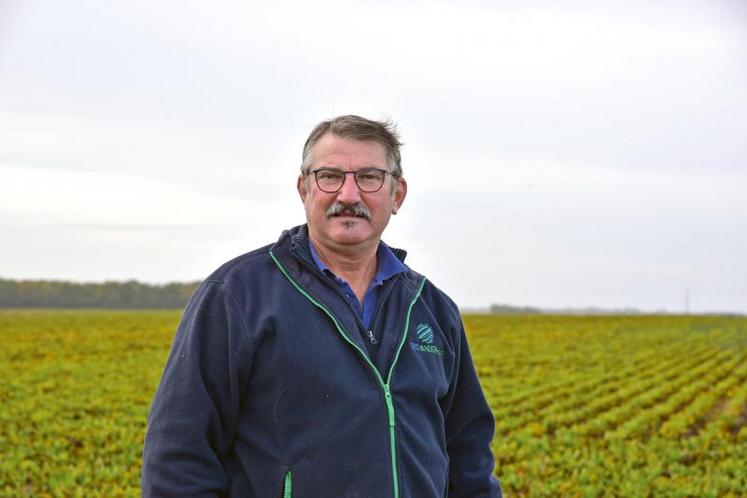 Le 28 octobre à Villamblain. Pascal Chateigner, agriculteur, débute la récolte de ses 10 ha de betteraves.
