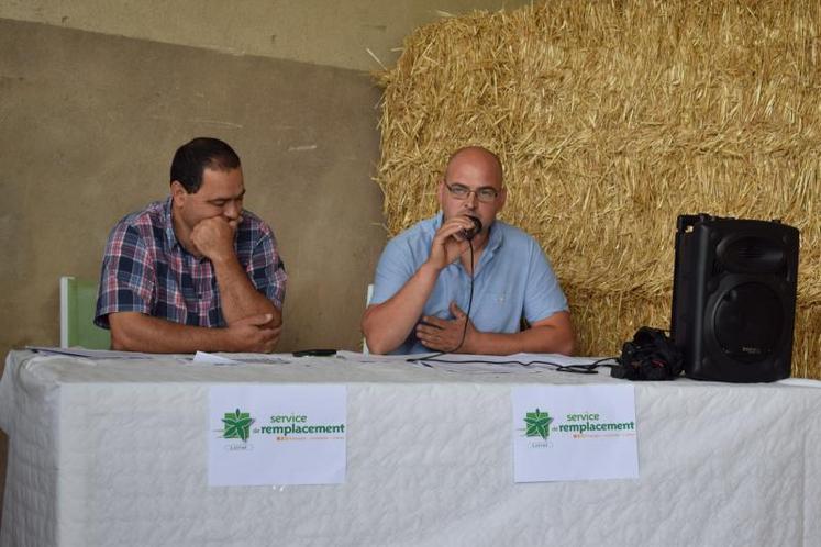 Jean-Marc Lemaire, trésorier et Nicolas Tripot-Fouteau, président du service.