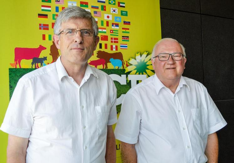 Marcel Denieul (à gauche) et Paul Kerdraon, respectivement président et directeur du salon Space.