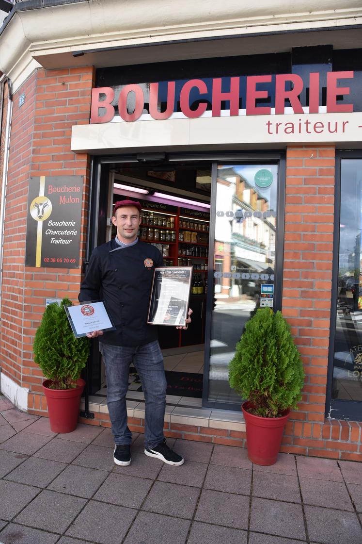 Joffrey Mulon est artisan boucher-charcutier-traiteur à Sully-sur-Loire (Loiret). Sélectionné parmi les meilleurs artisans de France, il devient cette année Compagnon du goût.