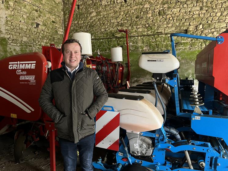 En Eure-et-Loir, Édouard Coudière cultive 28 hectares de pommes de terre Gourmandine, Jazzy et Agata en HVE.