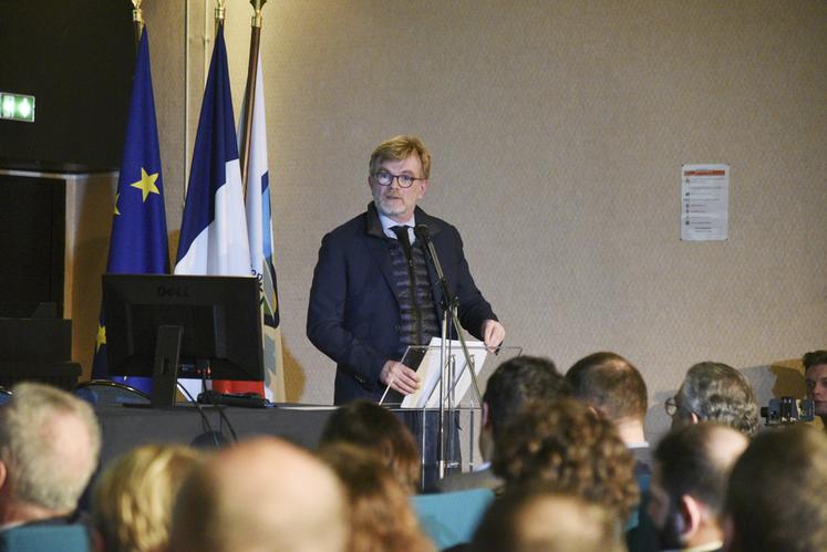 Lundi 4 décembre, à Orléans. Marc Fesneau a pris la parole lors du lancement de la COP régionale impulsée par le gouvernement.