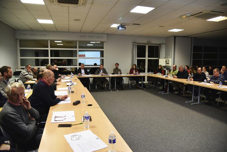 Au Chesnay (Yvelines), mardi 5 décembre lors du dernier conseil d'administration de la FDSEA.