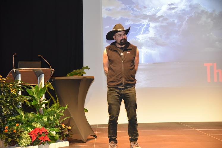 L’agroclimatologue Serge Zaka est intervenu.  