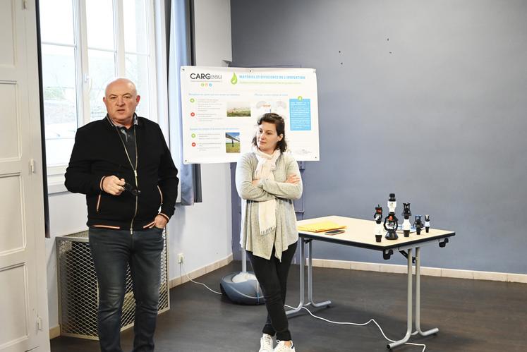 Mardi 12 décembre, à Saint-Claude-de-Diray. La chambre d'Agriculture a organisé une rencontre sur le thème des pratiques et techniques pour améliorer le pilotage de la ressource en eau.