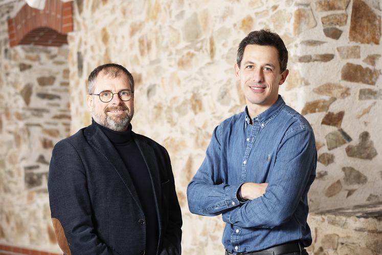 Camille Masson (à dr.) et Joël Forgeau (à g.) sont, respectivement, les nouveaux président et président délégué de l'Interprofession des vins du Val de Loire, InterLoire. 