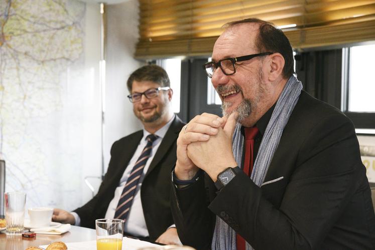 Le 22 décembre, à Orléans. Marc Gaudet, président du département du Loiret a présenté les grandes orientations budgétaires pour l'année 2024.