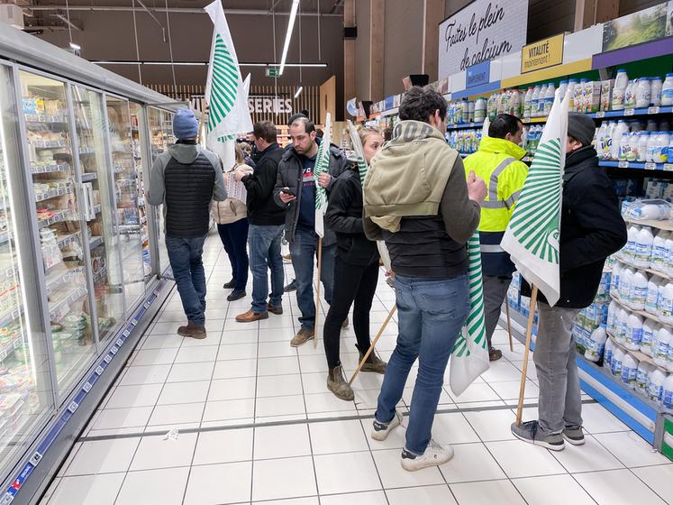 Le 19 janvier, à Margon. Les produits fabriqués par Lactalis ont été 