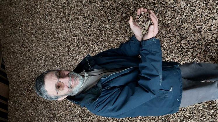 Didier Halleux assure que 1 m3 de plaquettes équivaut à 80 litres de GNR. 