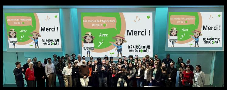 Mercredi 24 janvier, à Paris. Les Agriculteurs ont du cœur ont lancé l’opération Les jeunes de l’agriculture ont du cœur. Tout jeune en lien avec l’agriculture peut participer en inventant une action solidaire.