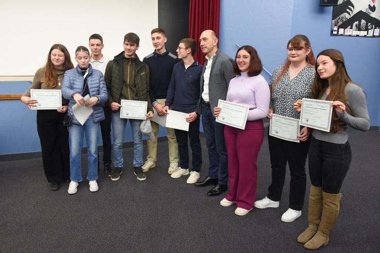 Samedi 10 février, à Sours. Comme pour ceux du bac technologique Stav, tous les élèves de la promotion 2022-2023 de l'Eplefpa de La Saussaye ont reçu leur diplôme.