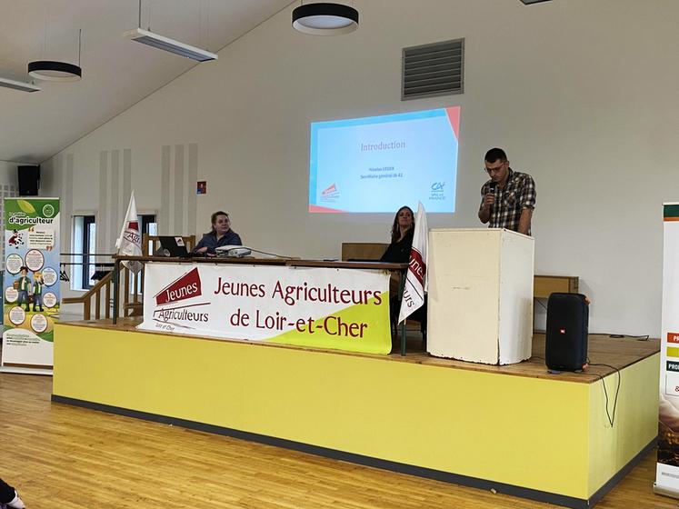 Vendredi 9 février, à Choue. Le syndicat Jeunes agriculteurs de Loir-et-Cher a tenu son assemblée générale.