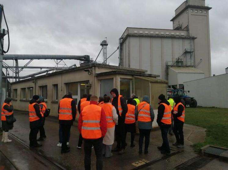 Mercredi 7 février, à Pithiviers. La délégation lettone a visité AgroPithiviers.