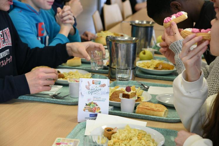 Les collégiens de Montjoie ont pu découvrir les recettes du Menu signature Loiret.