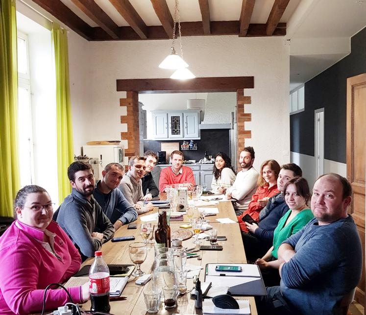 Vendredi 16 février, à Charsonville. Les JA 45 se sont réunis pour un séminaire inaugural.