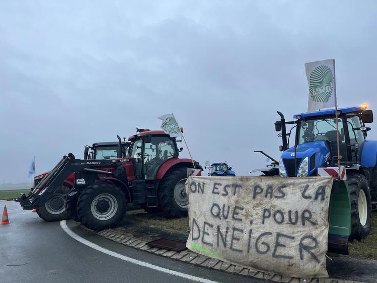 À Lizy-sur-Ourcq lors de la mobilisation des agriculteurs fin janvier 2024.