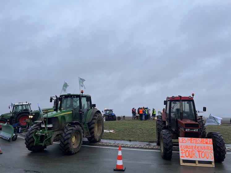 À Lizy-sur-Ourcq lors de la mobilisation des agriculteurs fin janvier 2024.