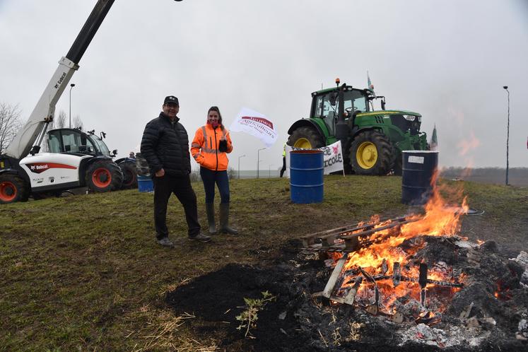 À Meaux (Seine-et-Marne) lors de la mobilisation des agriculteurs fin janvier 2024.