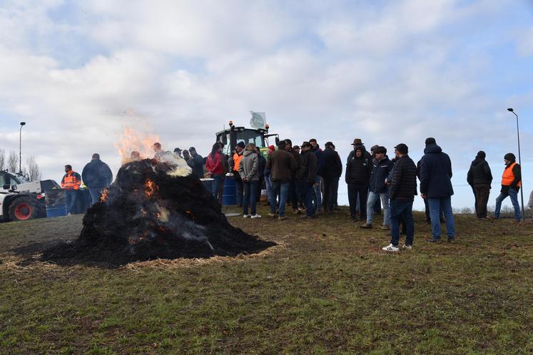 À Meaux (Seine-et-Marne) lors de la mobilisation des agriculteurs fin janvier 2024.
