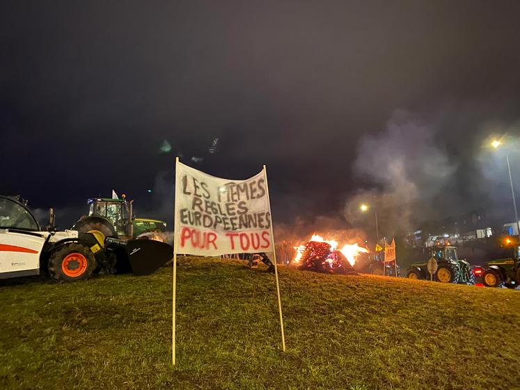 À Meaux (Seine-et-Marne) lors de la mobilisation des agriculteurs fin janvier 2024.